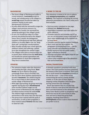 7th level horror one shot, werewolf D&D adventure, best 7th level adventure