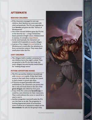 7th level horror one shot, werewolf D&D adventure, best 7th level adventure