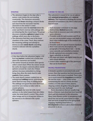 4th level horror one shot, cosmic horror alien D&D adventure, best 4th level adventure