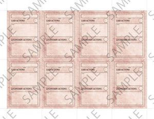Fillable Legendary Cards (5E - PDF)