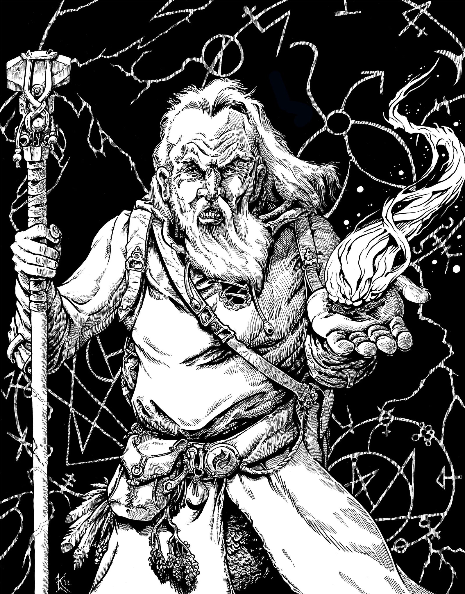 Merlin Rpg Hit Drawing Of The Dark Merlin