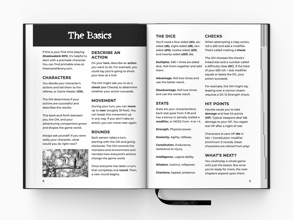 Shadowdark RPG (Hardcover Book + PDF)