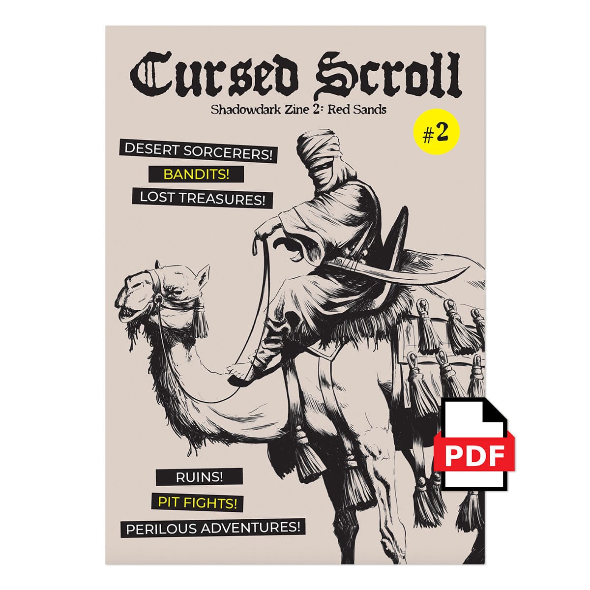 Shadowdark Cursed Scroll 2: Red Sands (PDF) - The Arcane Library