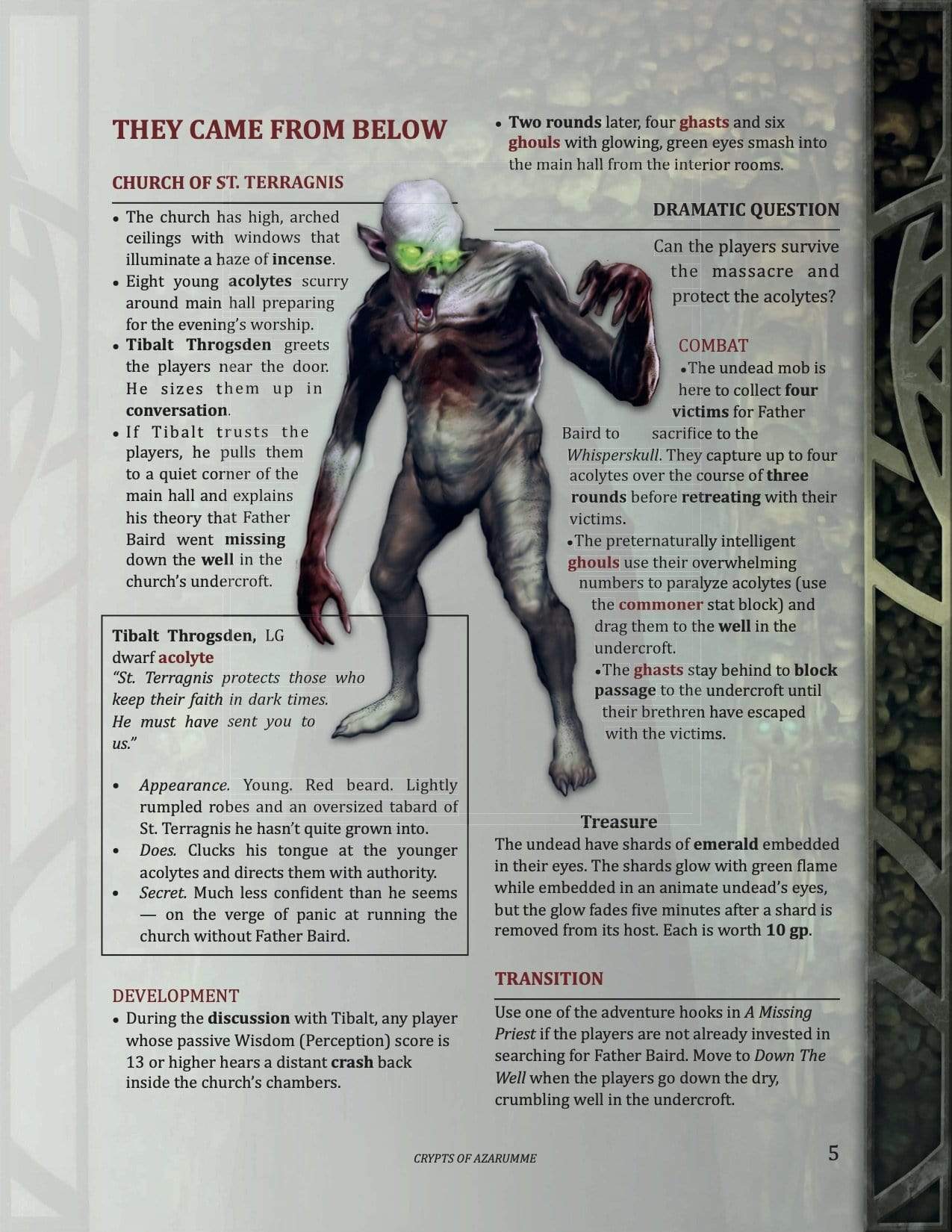 monsters one shot Crypts of Azarumme, 3rd-Level One Shot (5E - PDF)