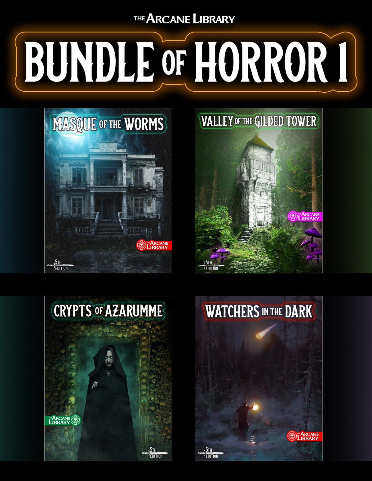 Bundle of Horror 1: Four One Shots Levels 1-4 (5E - PDF)