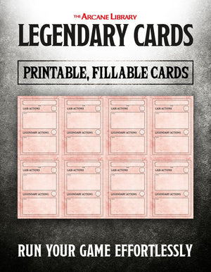 Fillable Legendary Cards (5E)