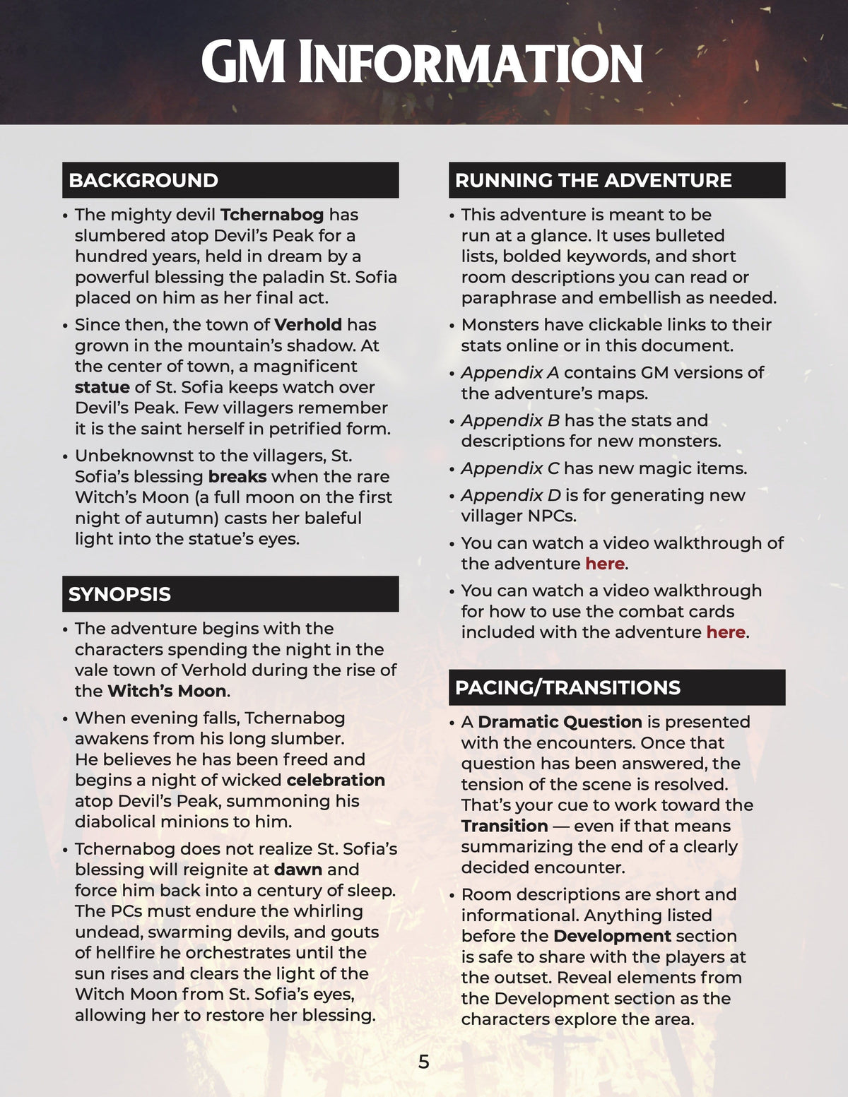 Night on Devil&#39;s Peak, 6th-Level Adventure (5E - PDF)