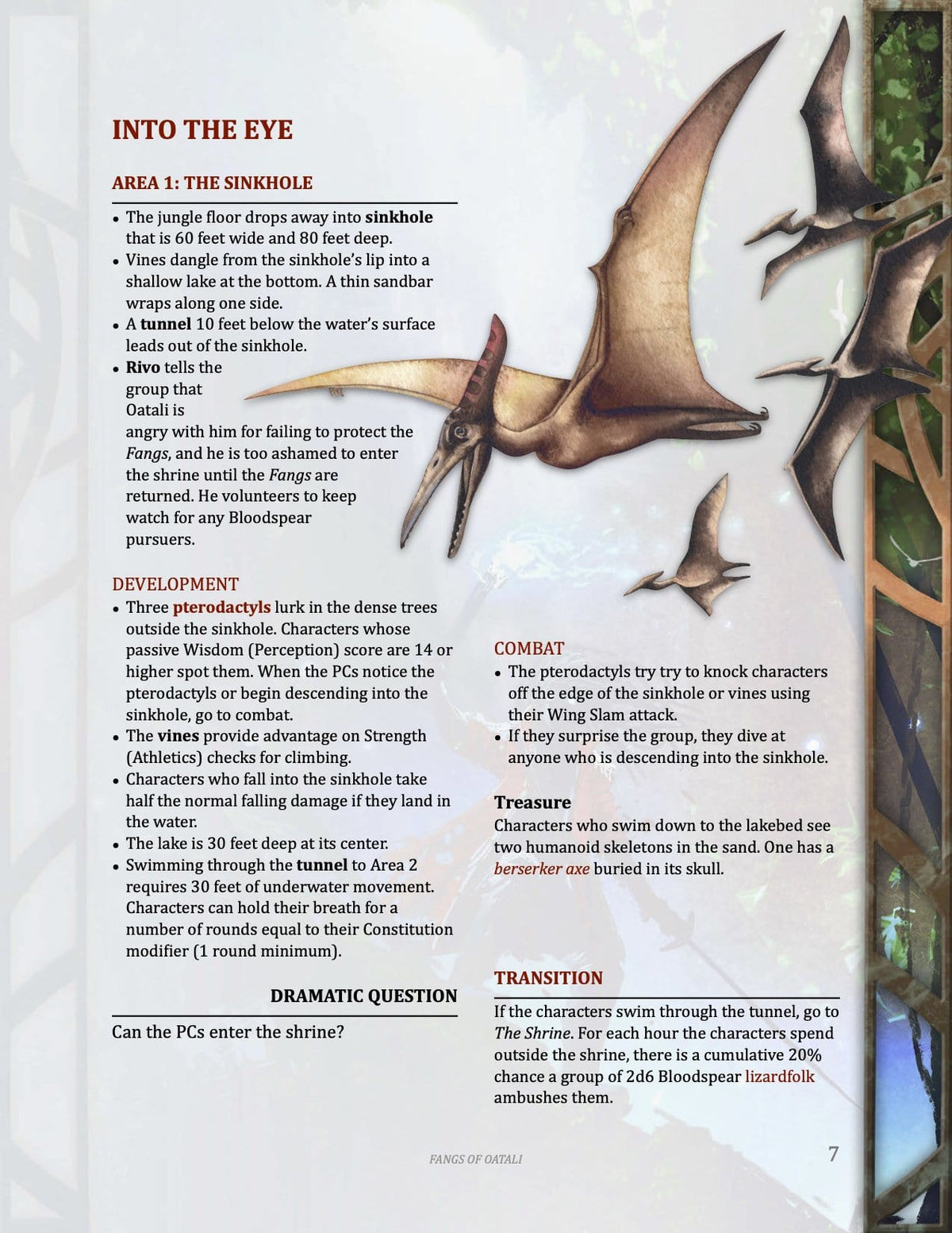 Fangs of Oatali, 6th-Level Adventure (5E - PDF)