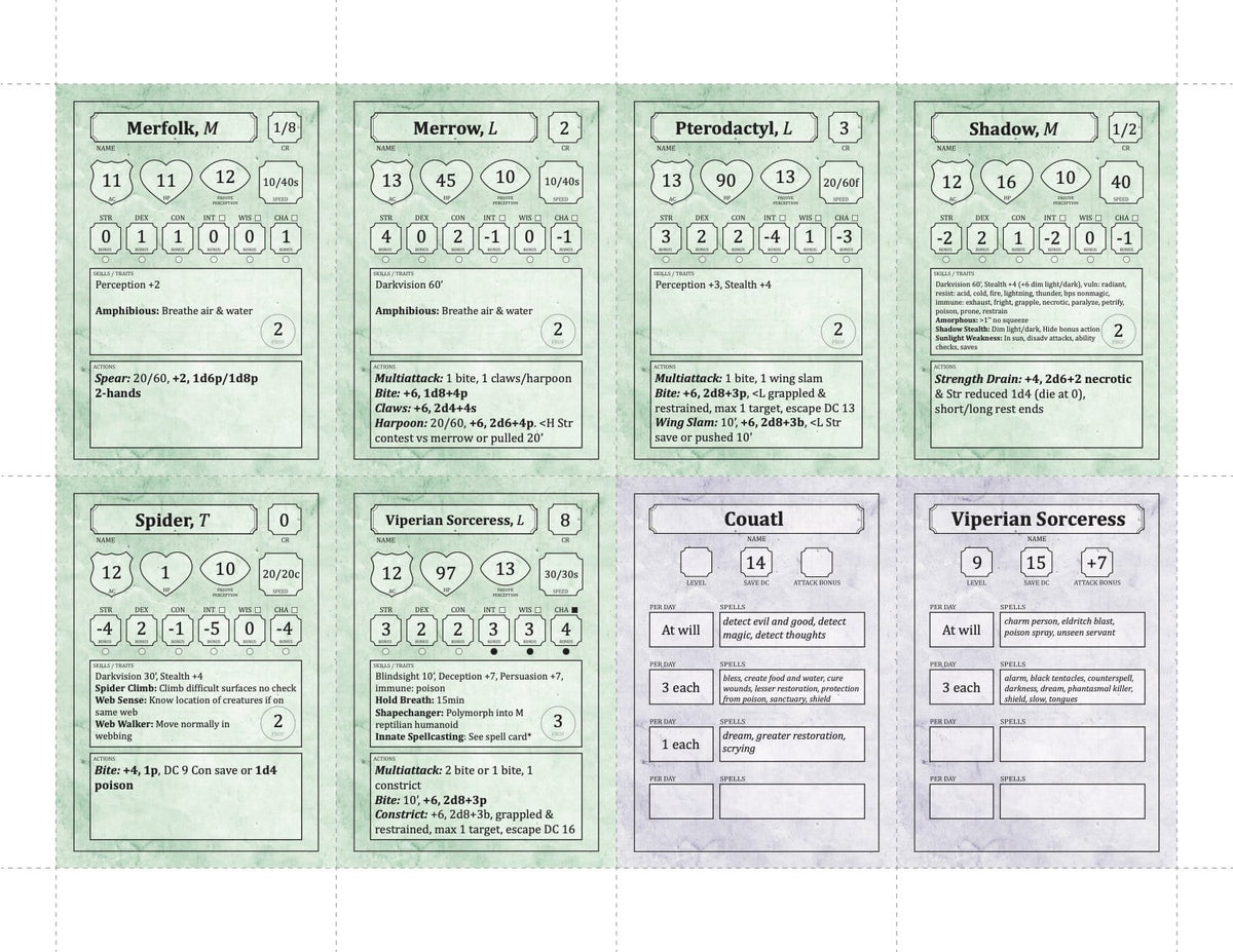 Fangs of Oatali, 6th-Level Adventure (5E - PDF)