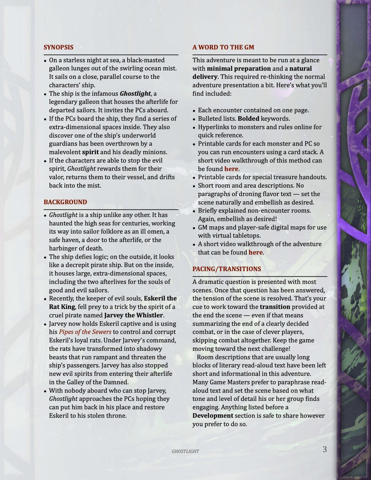 Ghostlight, 1st-Level Adventure (5E - PDF)