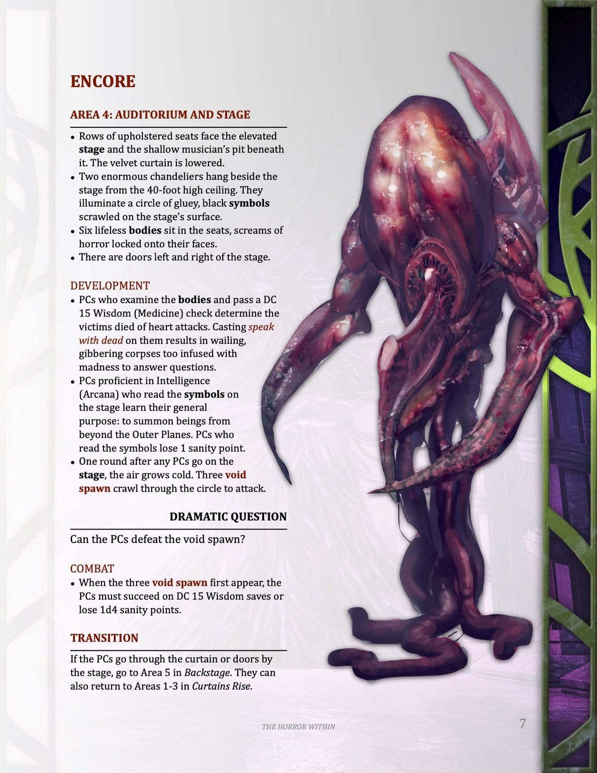 8th level horror one shot, cosmic horror D&amp;D adventure, best 8th level adventure