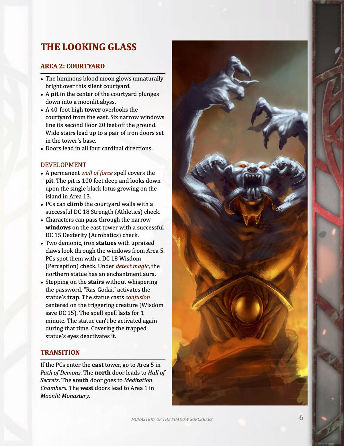 Monastery of the Shadow Sorcerers, 8th-Level Adventure (5E - PDF)