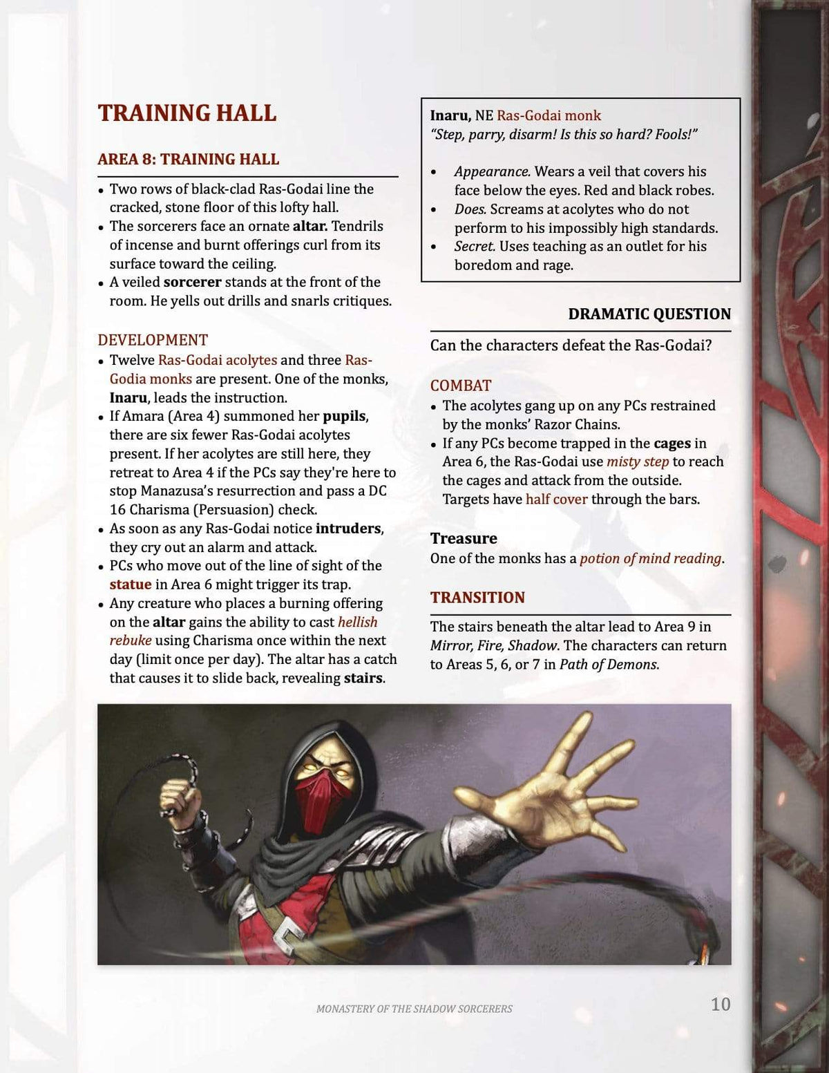 Monastery of the Shadow Sorcerers, 8th-Level Adventure (5E - PDF)