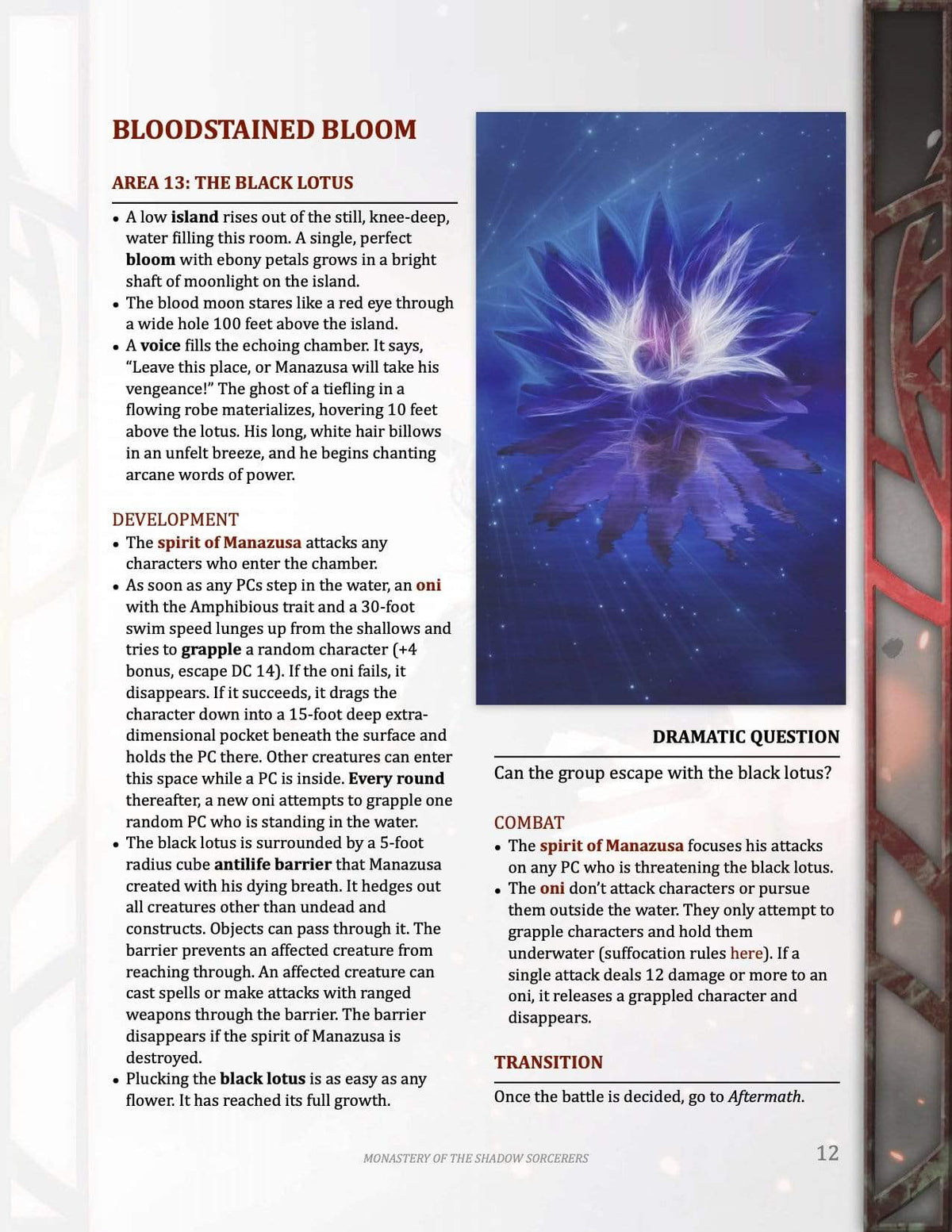 Monastery of the Shadow Sorcerers, 8th-Level Adventure (5E - PDF)