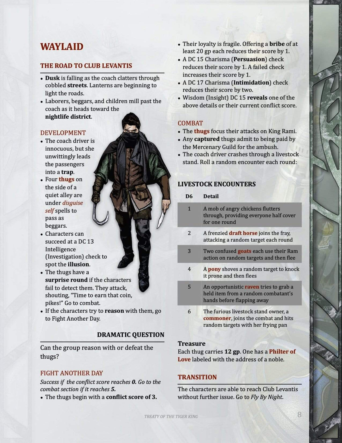 1st level social one shot, social D&amp;D adventure, urban one shot, best 1st level adventure