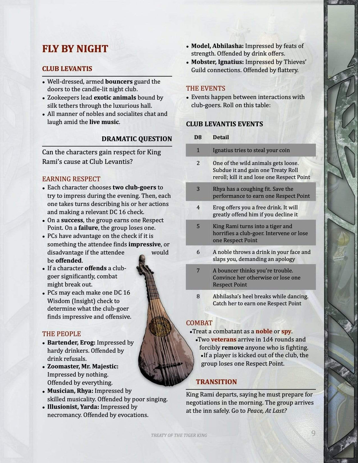 1st level social one shot, social D&amp;D adventure, urban one shot, best 1st level adventure