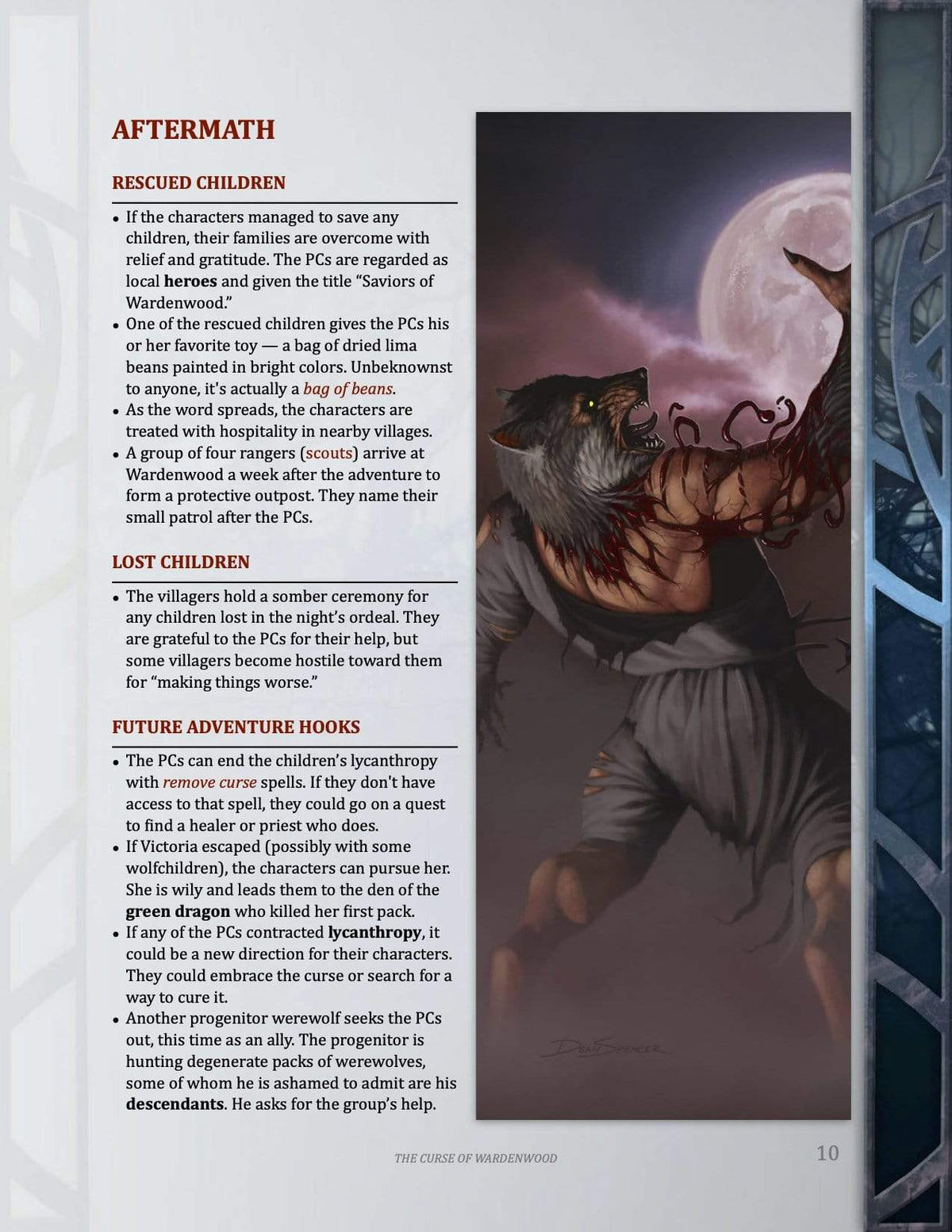 7th level horror one shot, werewolf D&amp;D adventure, best 7th level adventure