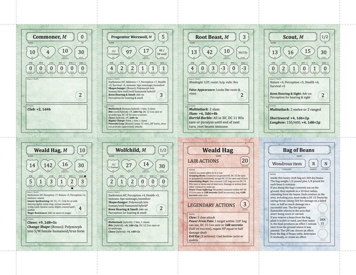 7th level horror one shot, werewolf D&amp;D adventure, best 7th level adventure