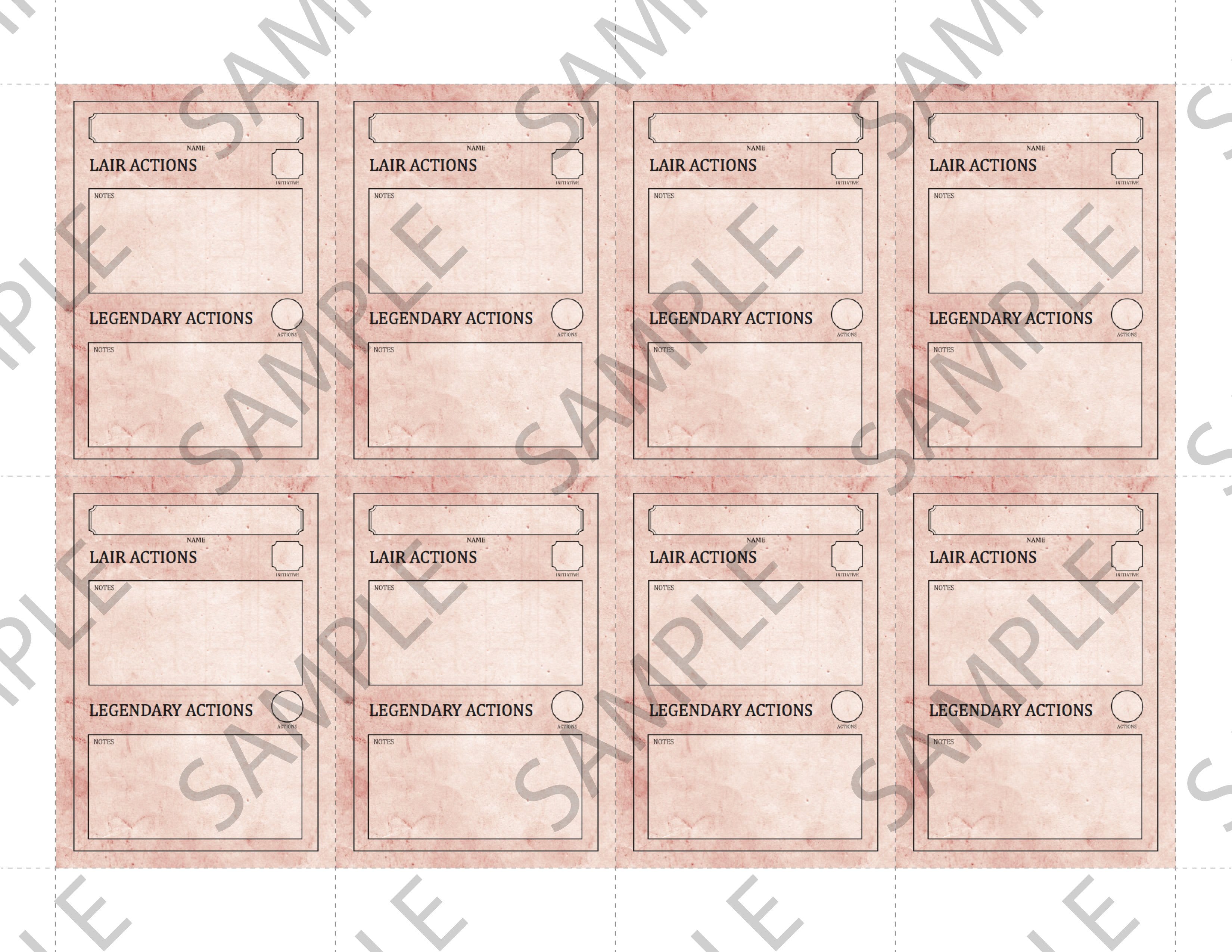 Fillable Legendary Cards (5E - PDF) - The Arcane Library