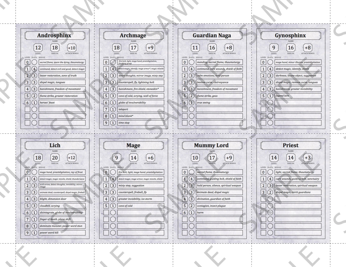 Campaign Bundle: Combat Cards Core Set (5E - PDF)